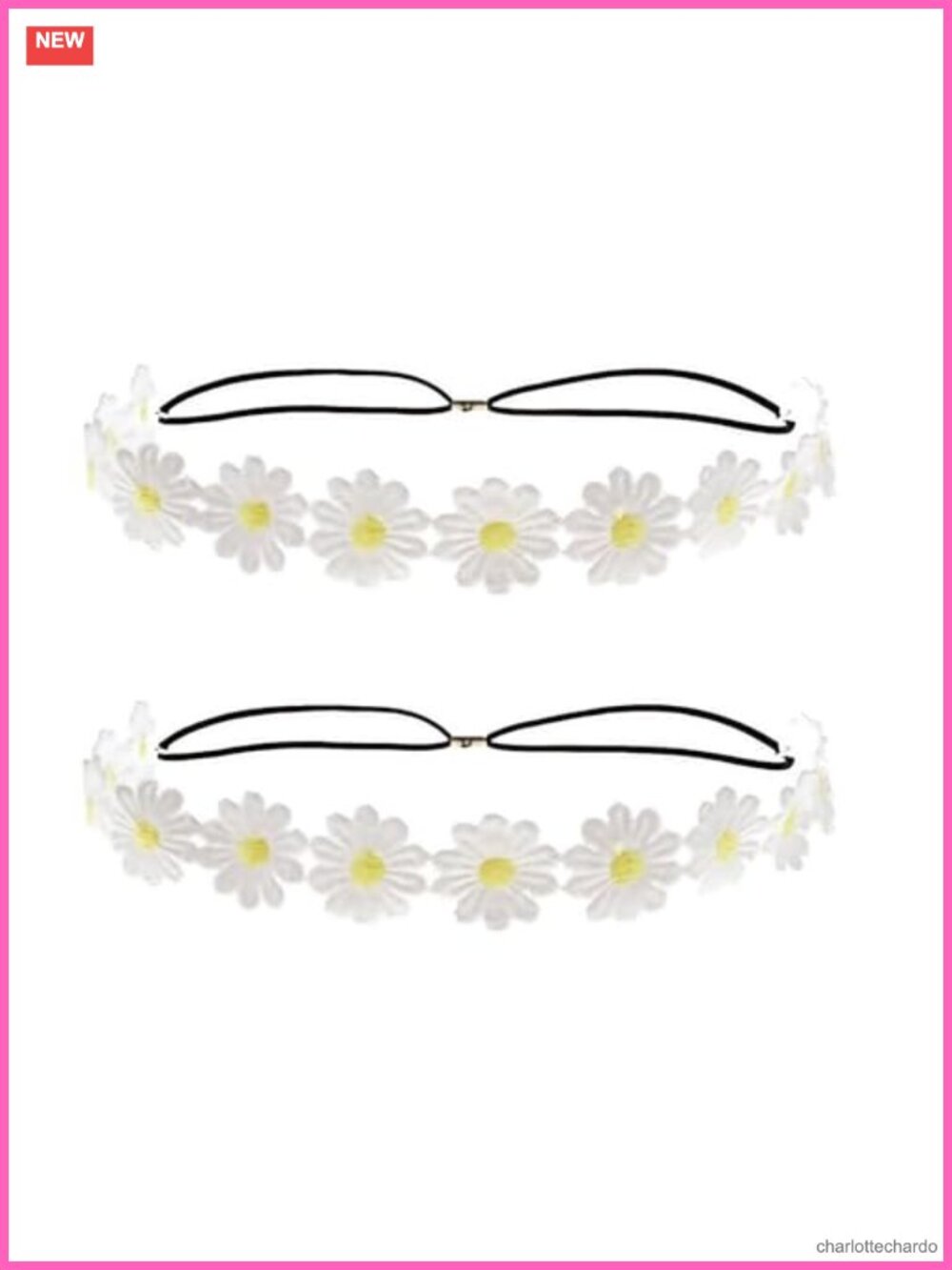 Daisy Sunflower Flower Crown Headband Set Boho Hippie Hair Wreath
